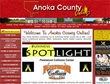 Tablet Screenshot of anokacountyonline.com